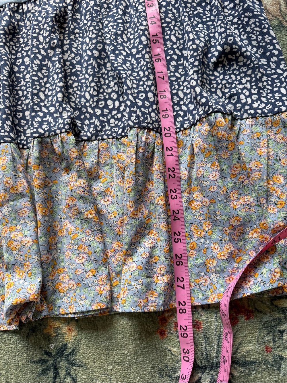 Lightweight Babydoll Top Floral print and ruffle sleeves - Picture 5 of 5